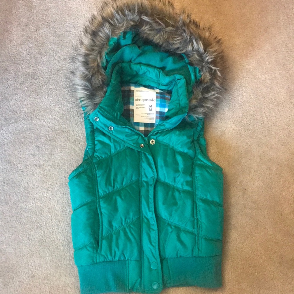 Aeropostale fleece lined vest
